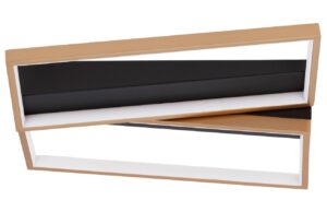 Černo-zlaté kovové stropní LED světlo Nova Luce Elize 44 cm
