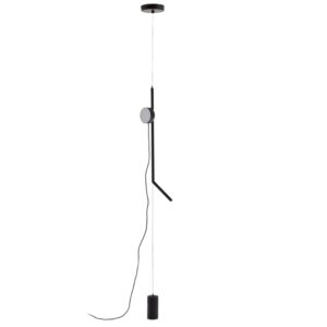 Kave Home Černá kovová stojací lampa Orey 339 cm