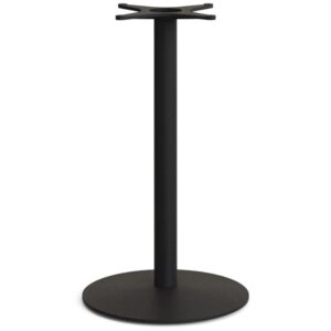 Větší černá kovová podnož k barovému stolu Kave Home Esilda 96 cm