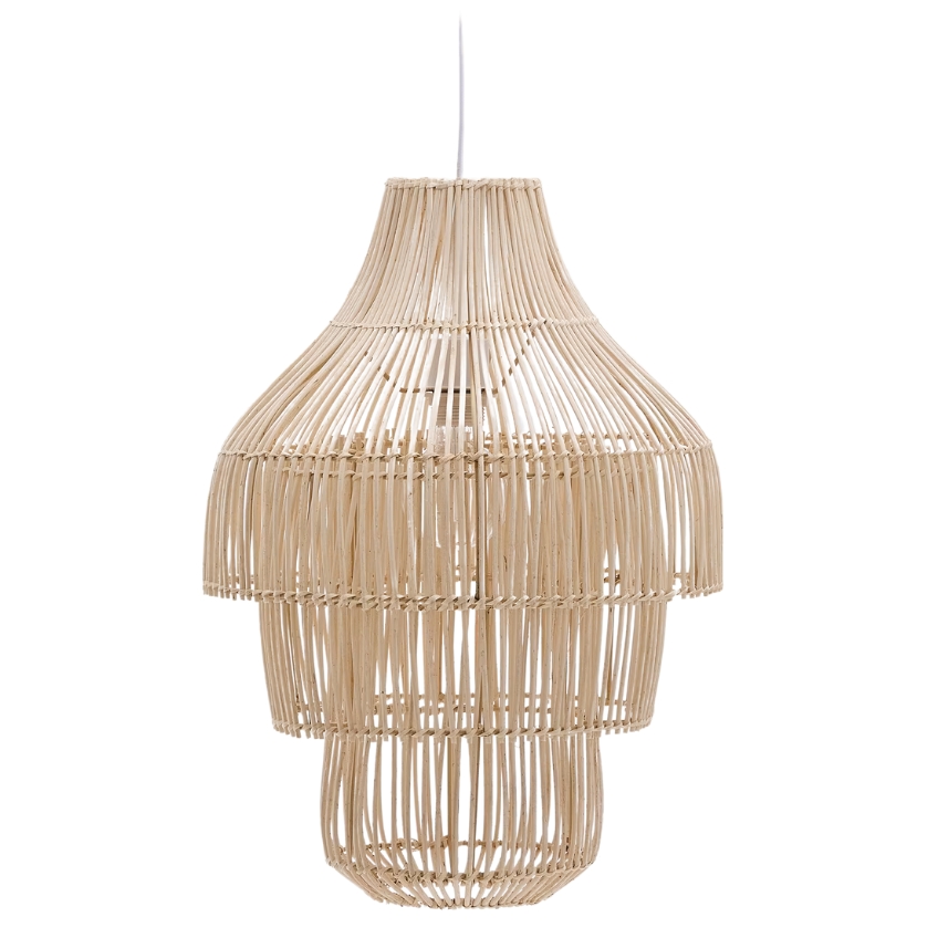 Ratanové závěsné stínidlo Kave Home Janoa 38 cm