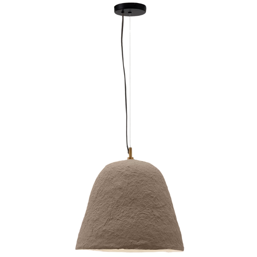 Kave Home Hnědé závěsné světlo Lisora 35 cm