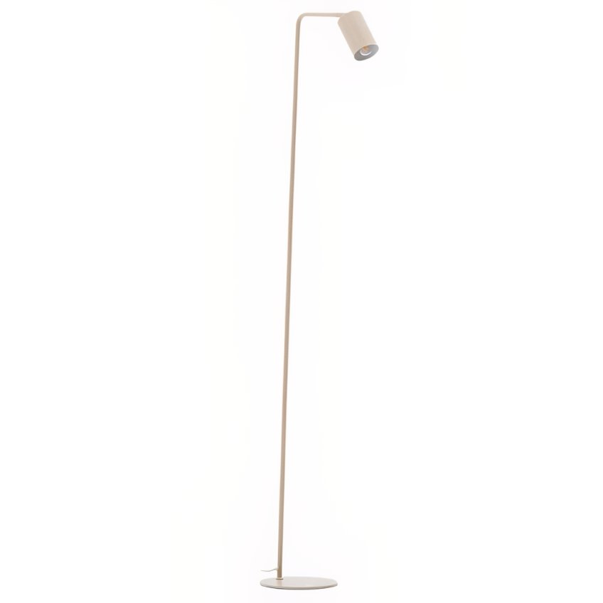 Kave Home Béžová kovová stojací lampa Manie 147 cm