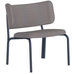 noo.ma Hnědé čalouněné lounge křeslo Kei