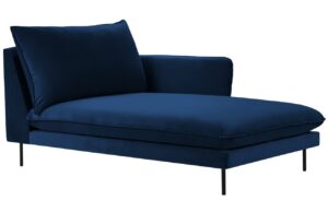Cosmopolitan Design Královsky modrá sametová lenoška Vienna 170 cm