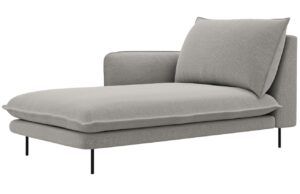 Cosmopolitan Design Světle šedá čalouněná lenoška Vienna 170 cm