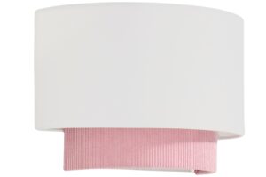 Kave Home Růžové nástěnné světlo Bianella 30 cm