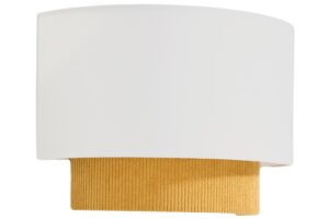 Kave Home Žluté nástěnné světlo Bianella 30 cm