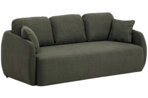 Kave Home Tmavě zelená rozkládací pohovka Laira 218 cm