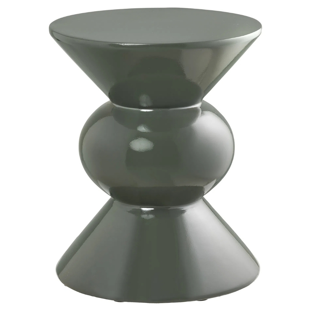Nordic Living Zelený odkládací stolek Rosolina 34 cm