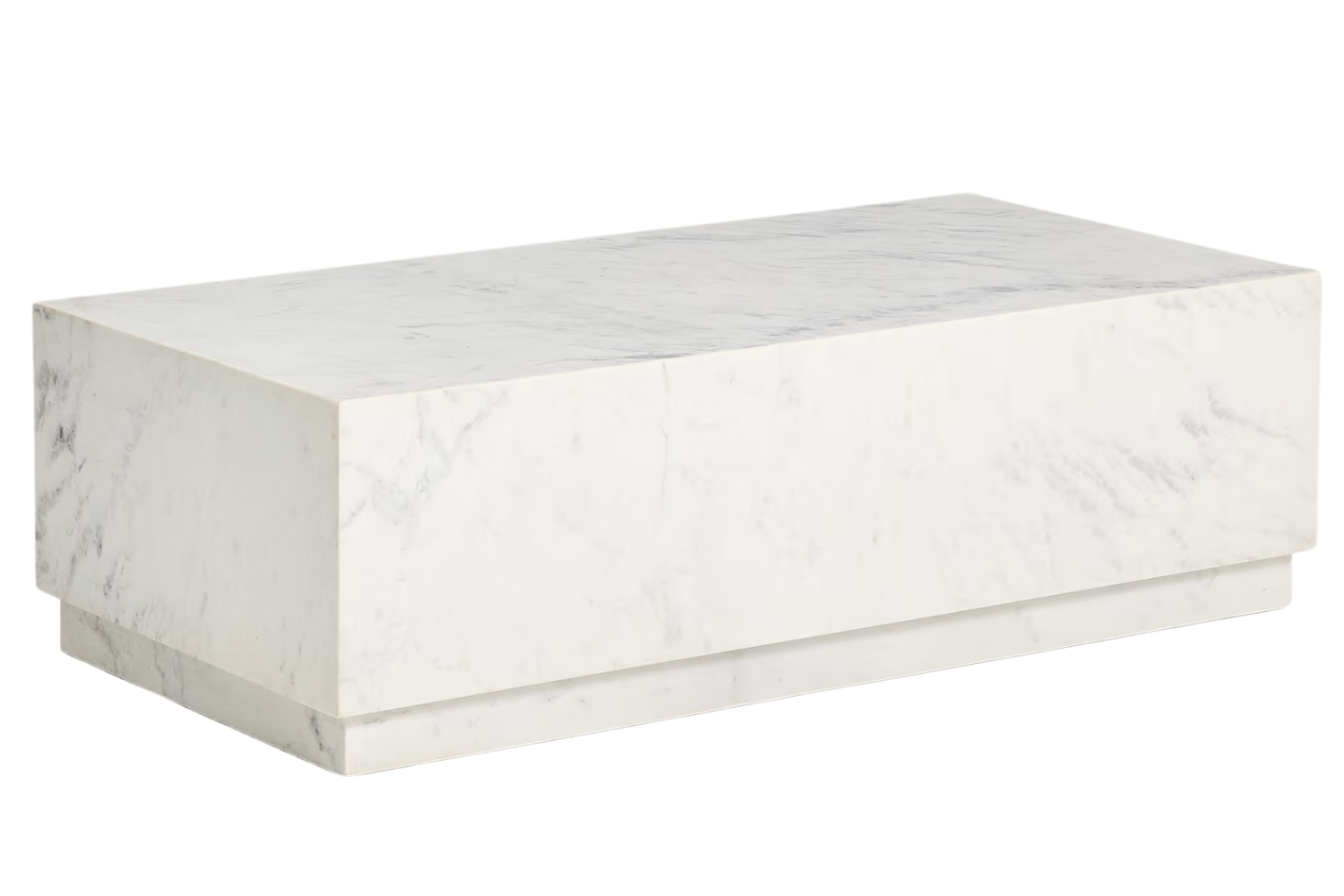 Kave Home Bílý mramorový konferenční stolek Sorein 100 x 50 cm