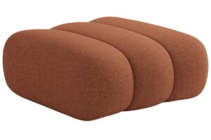 Cosmopolitan Design Terakotově oranžová podnožka Koge 95 x 95 cm