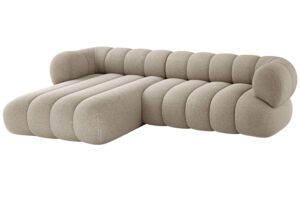 Cosmopolitan Design Béžová rohová pohovka Koge 270 cm