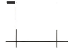 Nova Luce Černé kovové závěsné LED světlo Looma 152 cm