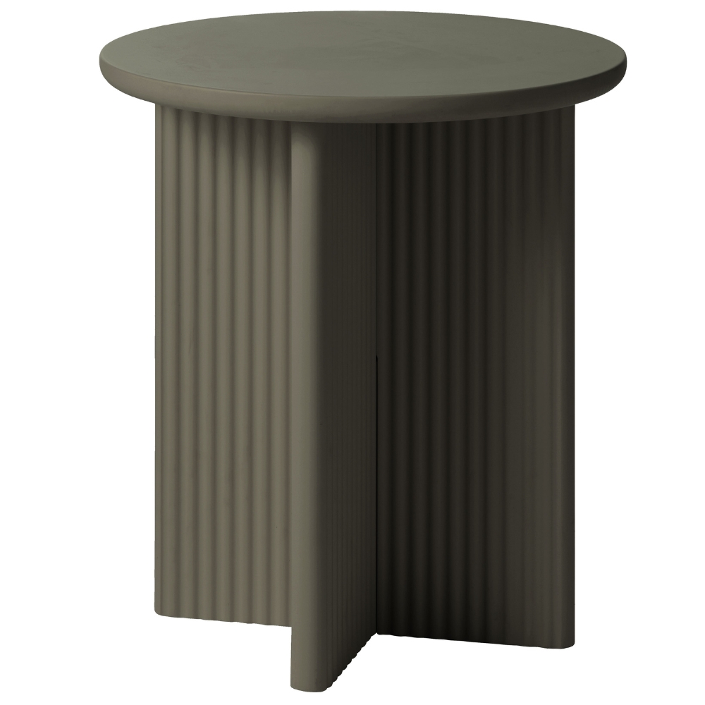 Unique Furniture Zeleno-šedý odkládací stolek Palma 50 cm