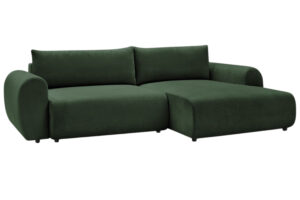 Bobochic Paris Zelená rozkládací pohovka Lucien 314 cm