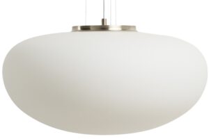 Kave Home Opálově bílé skleněné závěsné světlo Ardali Ø 50 cm