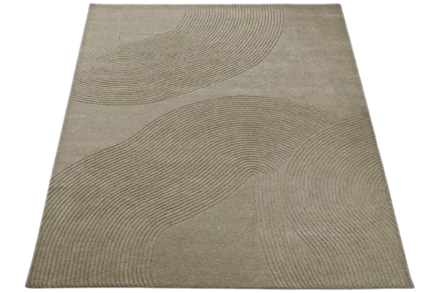 Bolia Tmavě béžový vlněný koberec Zen 250 x 350 cm