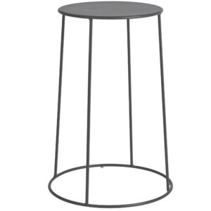 Bizzotto Antracitový kovový zahradní stolek Austin ø 35 cm