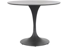 Bizzotto Šedý zahradní stůl Arnold Ø 90 cm s keramickou deskou