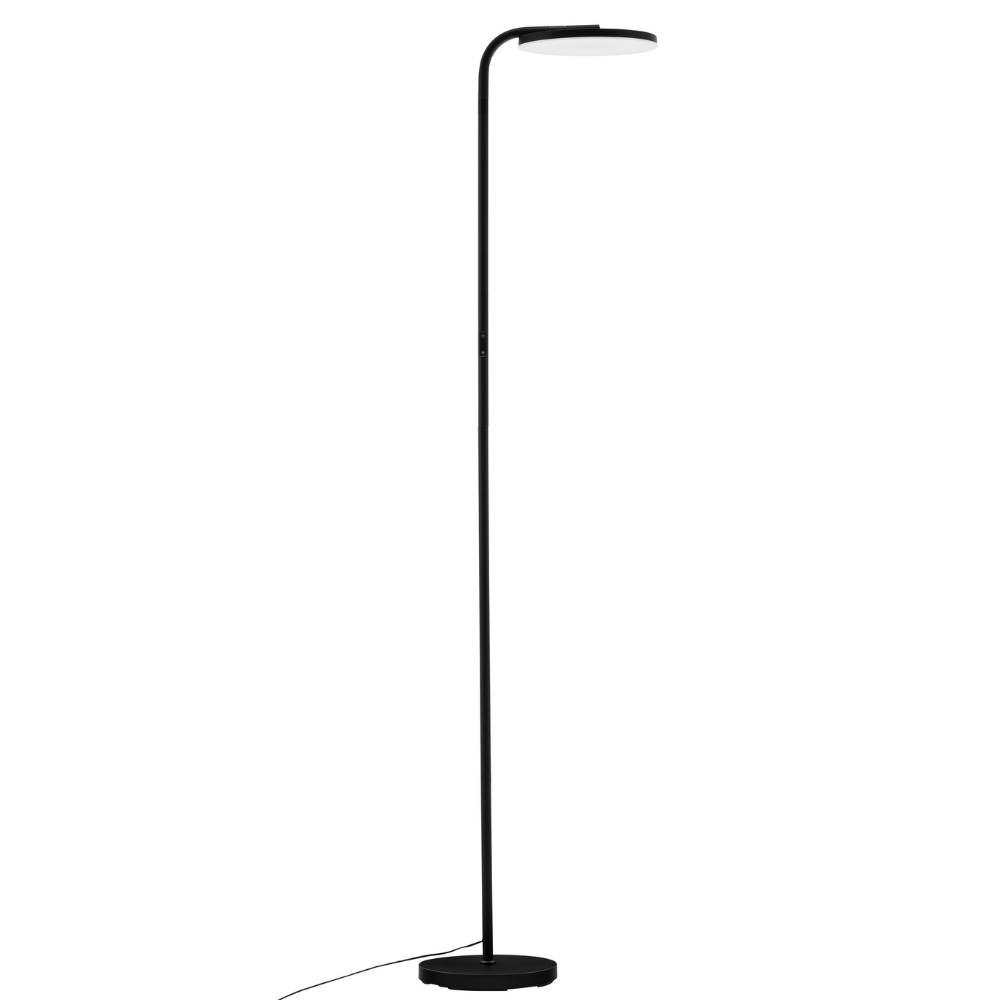 Nova Luce Černá kovová stojací LED lampa Sinkro 174 cm