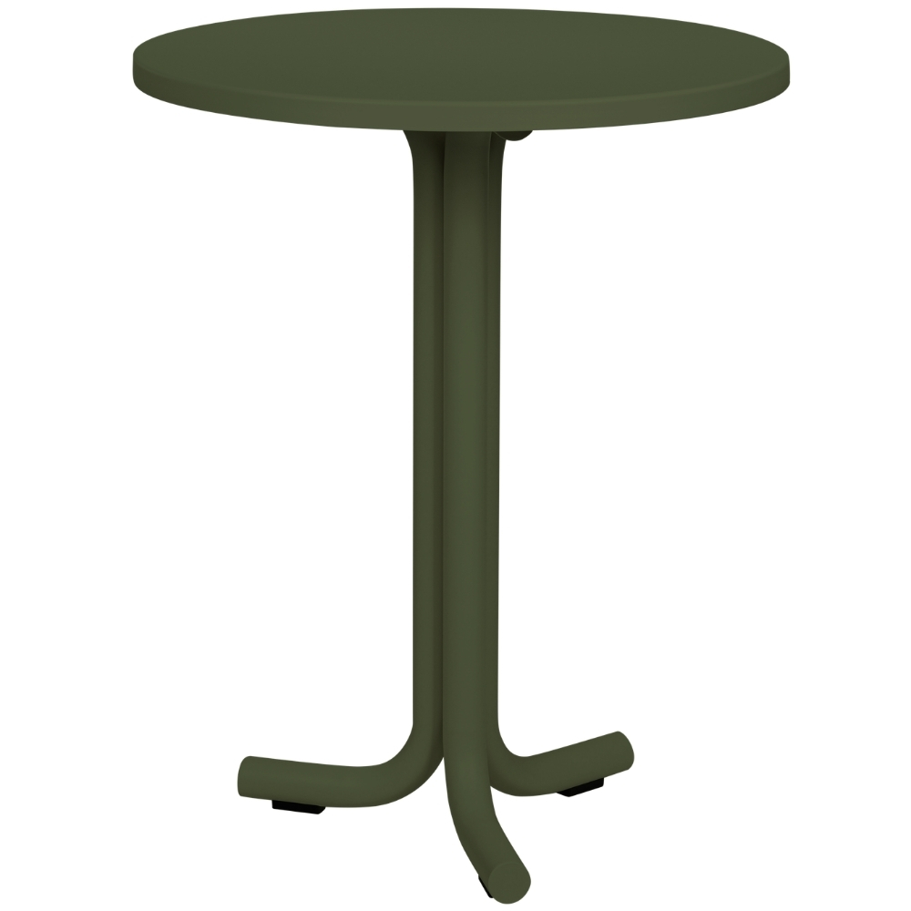 noo.ma Zelený kovový zahradní bistro stolek Nokk ⌀ 59 cm