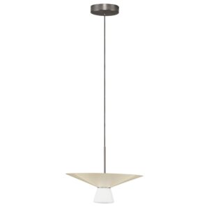 Nova Luce Světle béžové závěsné LED světlo Baris 38 cm