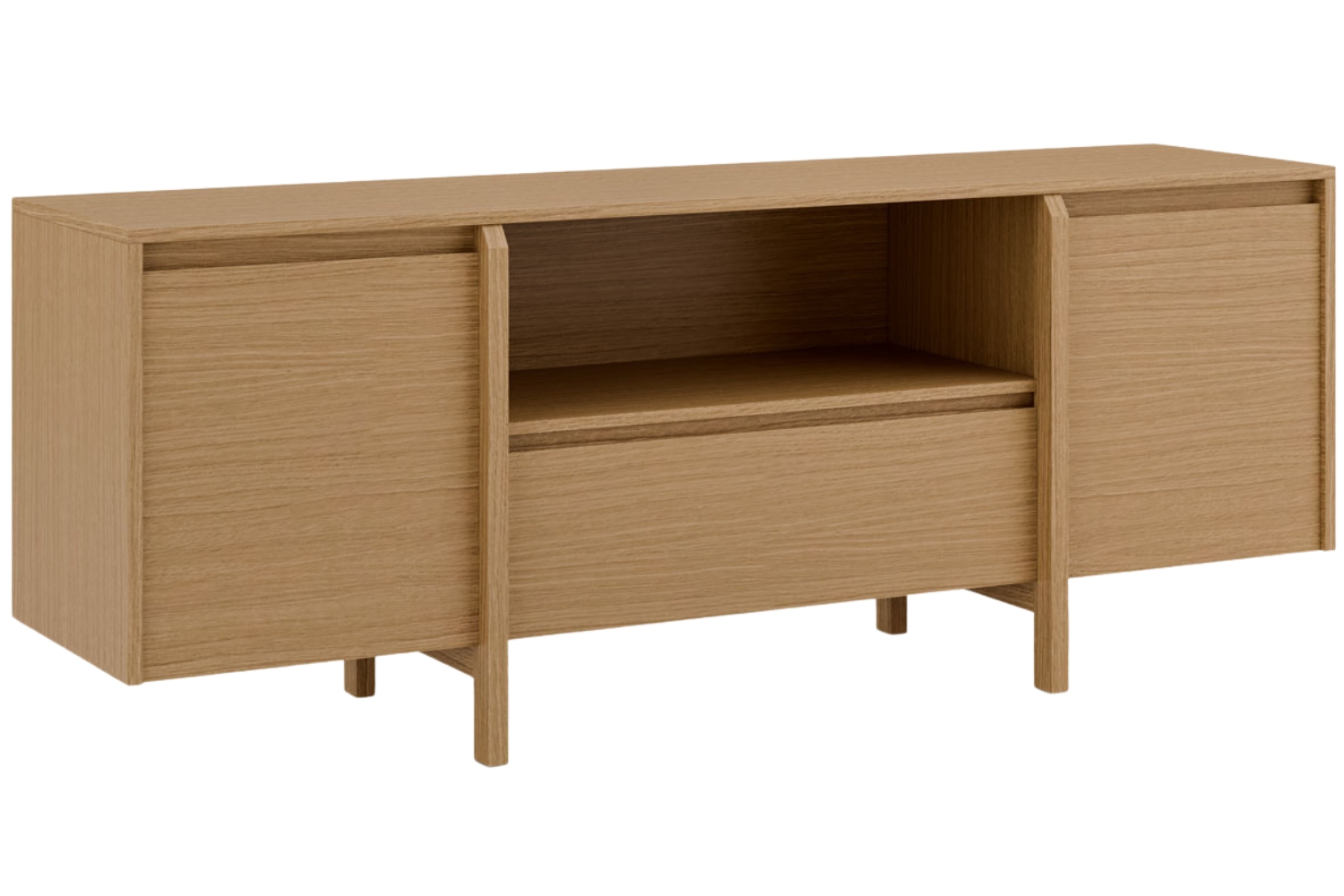 Somcasa Dubový TV stolek Pacific 160 x 43 cm se zásuvkou