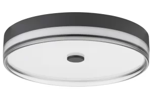 Nova Luce Černé kovové stropní LED světlo Helios 50 cm