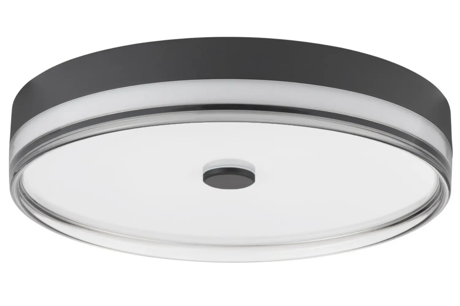Nova Luce Černé kovové stropní LED světlo Helios 50 cm