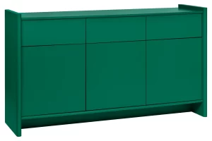 noo.ma Zelená lakovaná komoda Rali 161 x 46 cm