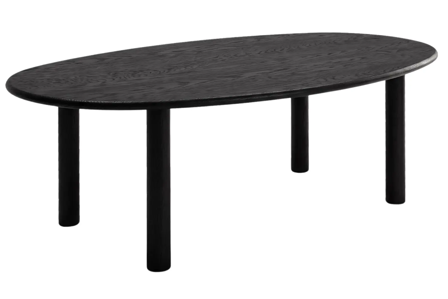 Micadoni Černý dubový jídelní stůl Izzie 180 x 100 cm