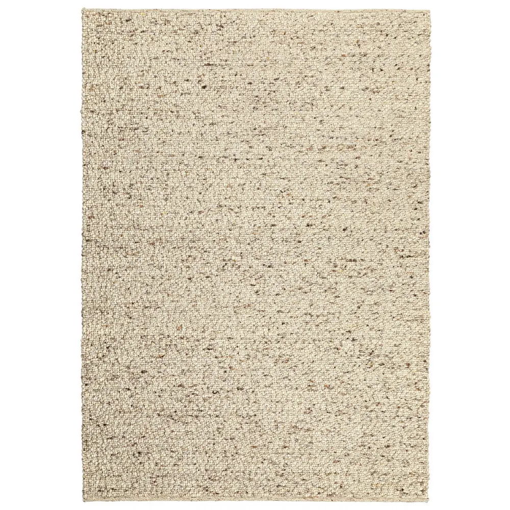 Fargotex Béžový vlněný koberec Stones 160 x 230 cm