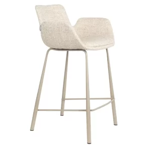 Zuiver Béžová čalouněná barová židle BRIT 68 cm