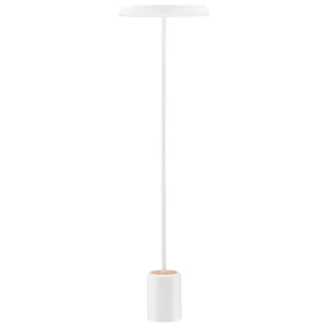 Nova Luce Bílá kovová stojací LED lampa Ophelia 135 cm